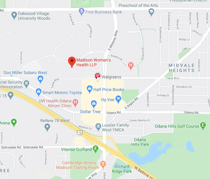 Map to Madison Women's Health -OBGYN Clinic Near Me