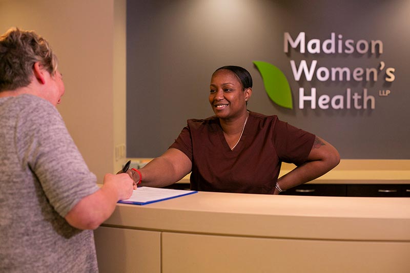 Madison Women's Health lobby, Madison OBGYN Clinic